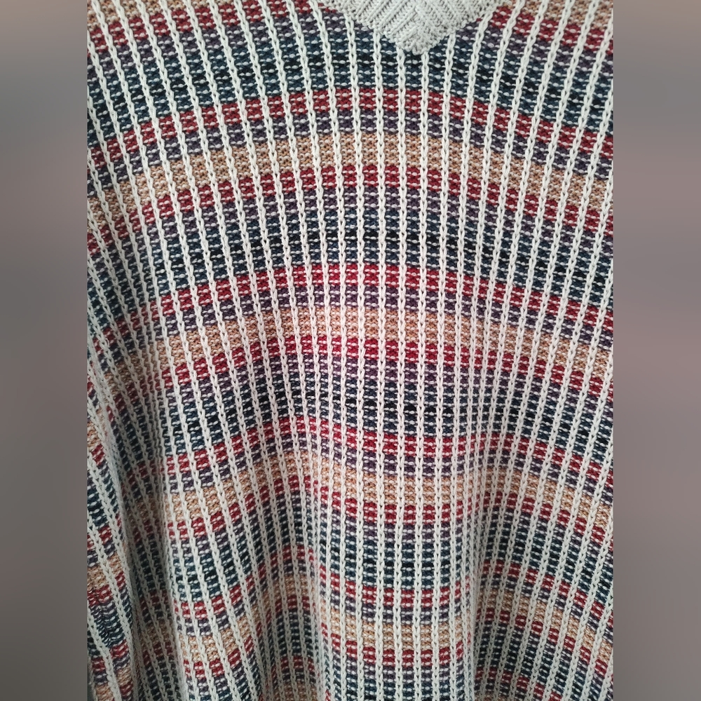 Multicolor V-Neck Sweater - Picture 2 of 11